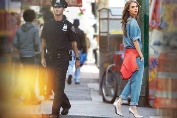 Cara Delevingne para  DKNY Primavera 2013.