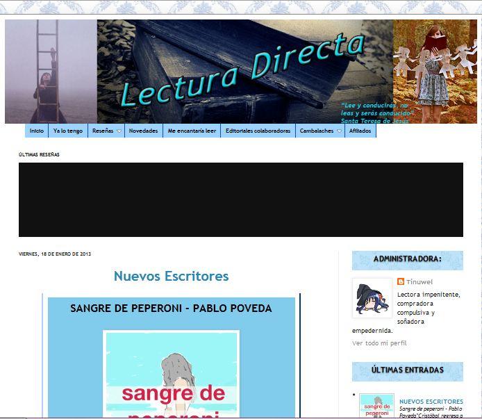 Blogueros: Lectura directa