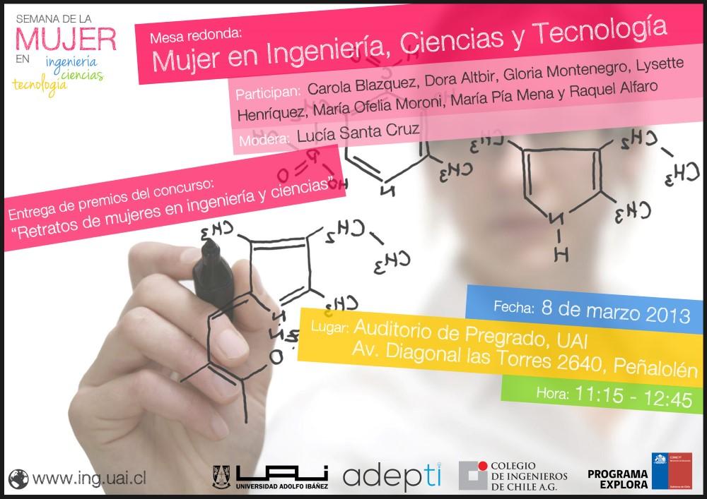 Invitación a participar en la mesa redonda: Mujer en Ingeniería, Ciencia y Tecnología