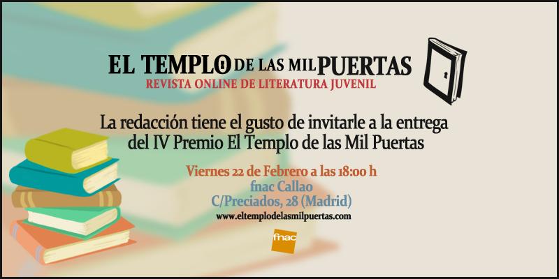 Finalistas del IV Premio El Templo de las Mil Puertas