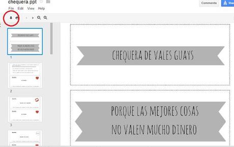 diy chequera de vales