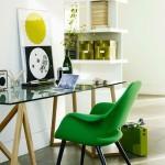 green-chair-office-design