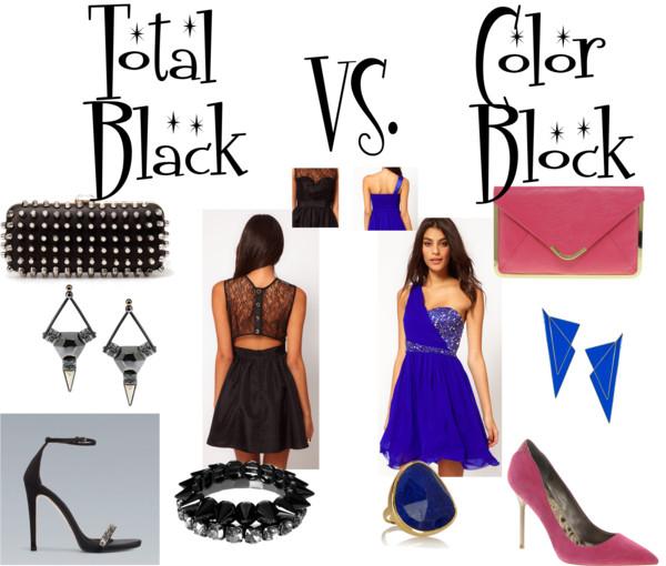 Total black vs. Color Block