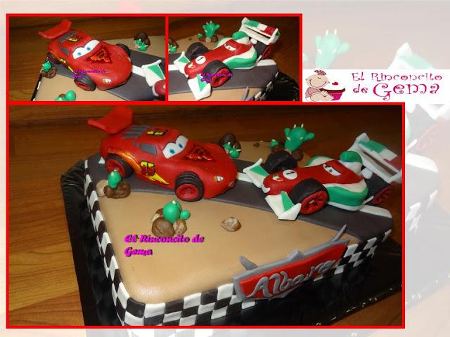 TARTA FRANCCESCO Y RAYO McQUEEN (CARS) - Paperblog