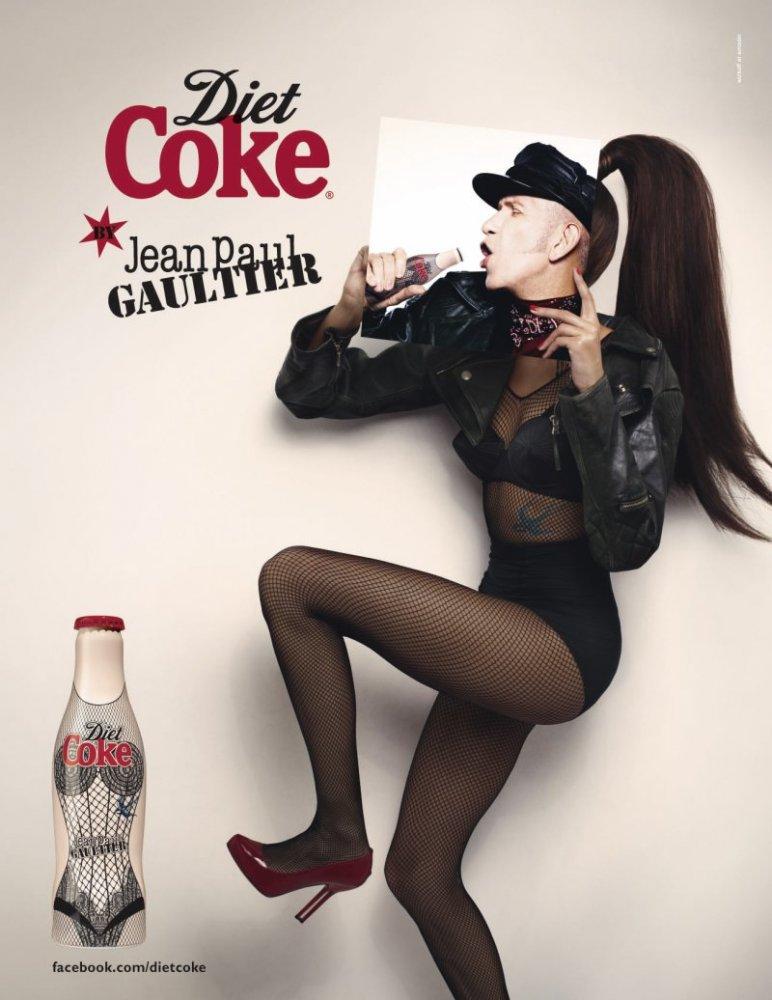 Jean Paul Gaultier is diet coke