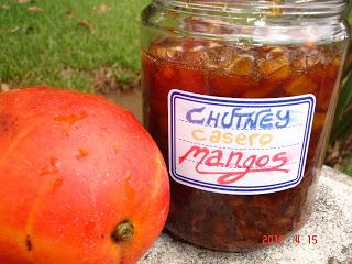 CHUTNEY de mangos. RECETA 1.