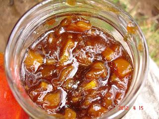 CHUTNEY de mangos. RECETA 1.