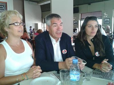 Eduardo Salas y Cintia Frencia visitaron Villa María