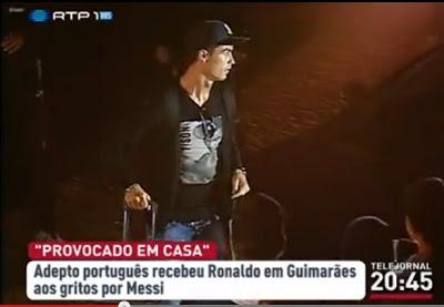 VIDEO: LA MALA CARA DE CRISTIANO EN PORTUGAL... !TAMBIÉN LE LLAMARON MESSI!