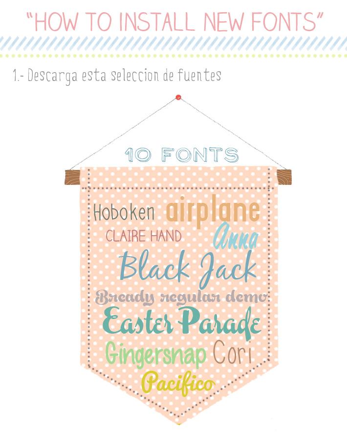 Como instalar fuentes en tu ordenador - How to install fonts