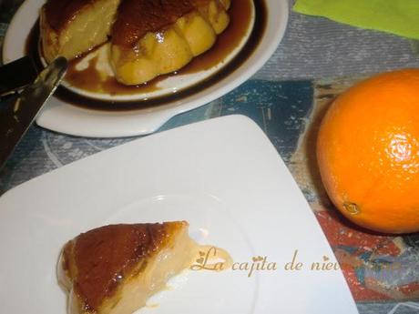 Flan de arroz y naranja