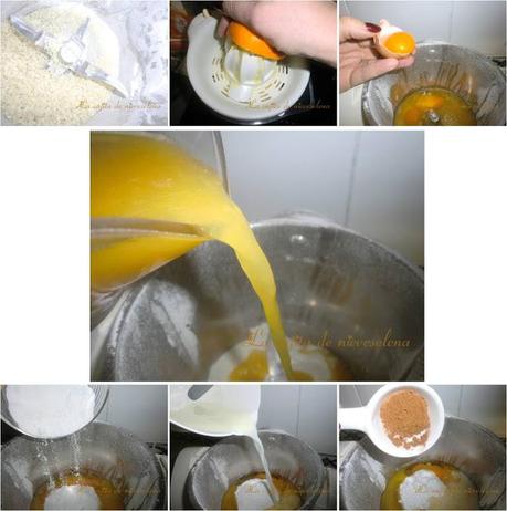 Flan de arroz y naranja