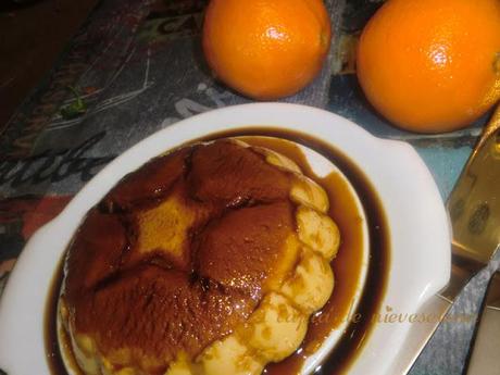 Flan de arroz y naranja