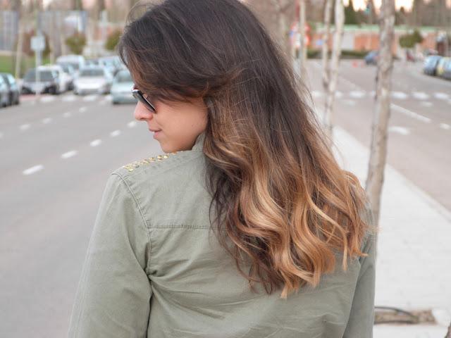 Mechas californianas rozando el degradado