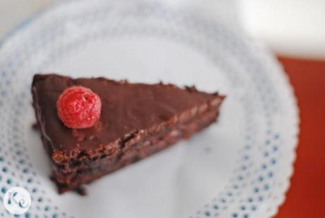 Chocolate and rasberry cake