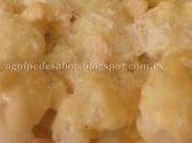 Coliflor bechamel jamón queso