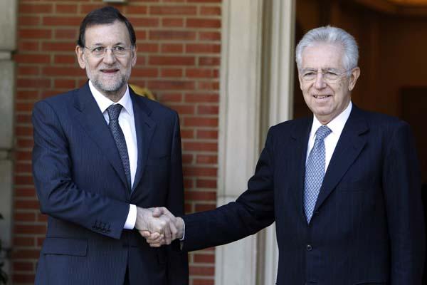 Mariano Rajoy y Mario Monti