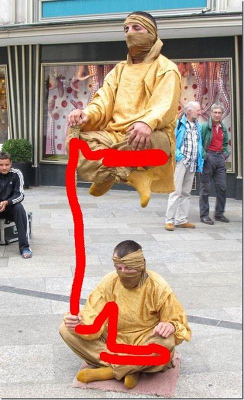 Levitando en la calle