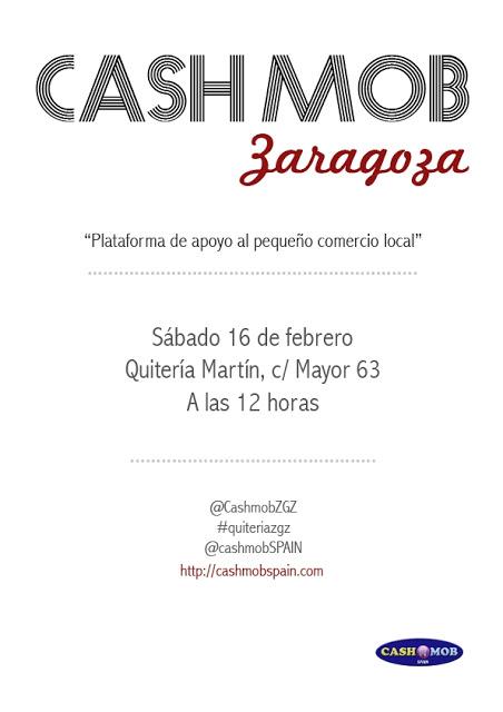 Cash Mob en Zaragoza. Apoyo al pequeño comercio