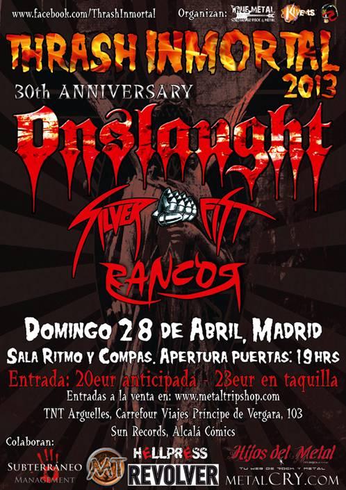 THRASH INMORTAL 2013 NACE UN NUEVO FESTIVAL.