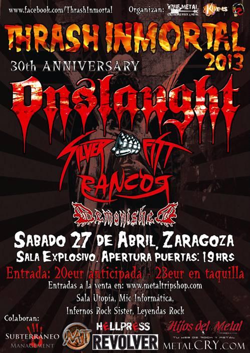 THRASH INMORTAL 2013 NACE UN NUEVO FESTIVAL.