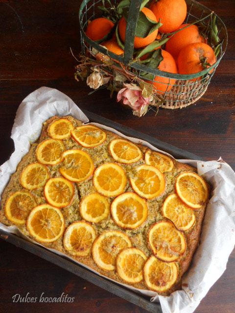 BIZCOCHO DE NARANJA CON SEMILLAS DE AMAPOLA