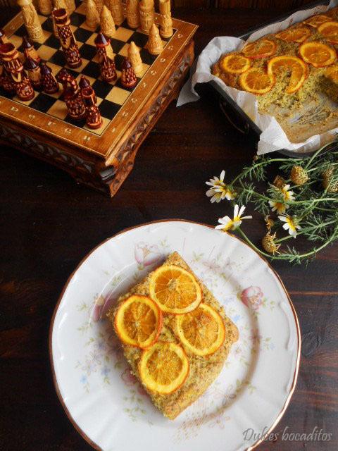 BIZCOCHO DE NARANJA CON SEMILLAS DE AMAPOLA