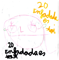 Enfadada en grado 20.