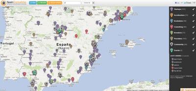 Mapa del ecosistema emprendedor de España