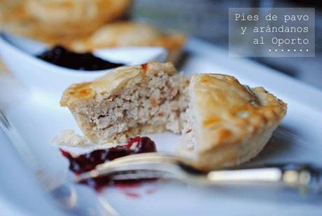 Pies de pavo y arándanos al Oporto