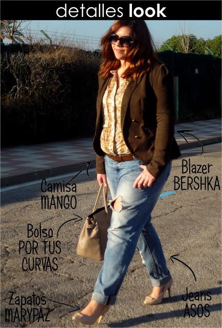 Blazer, Snake Print y Boyfriend Jeans