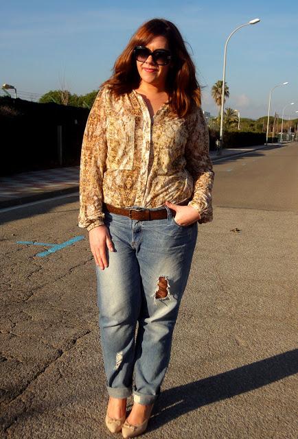 Blazer, Snake Print y Boyfriend Jeans