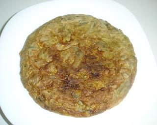 Tortilla de alcachofas