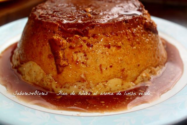 FLAN DE HUEVO AL AROMA DE LIMON VERDE