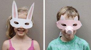 Cómo hacer máscaras de animales para niños
