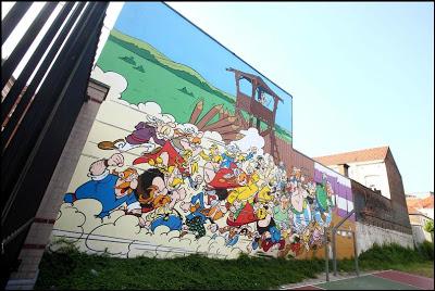 Bruselas y los murales de cómic