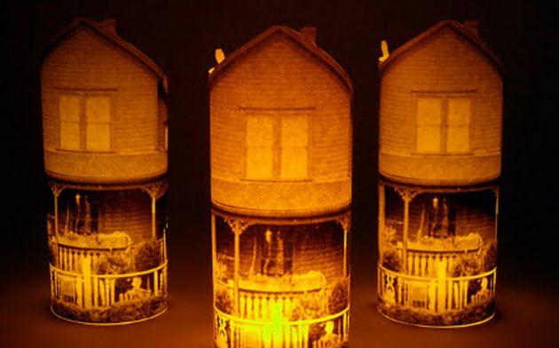 Cómo hacer un candelabro con fotos