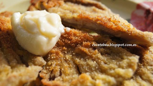 Setas empanadas con ali oil