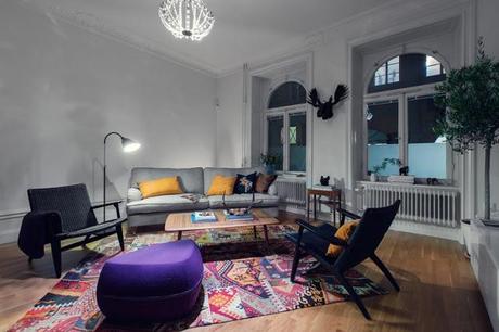 Un renovado piso escandinavo