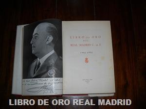 LIBRO ORO REAL MADRID LIBRO ORO REAL MADRID