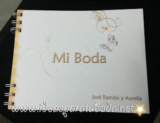 Agenda Love Mariposa para Bodas