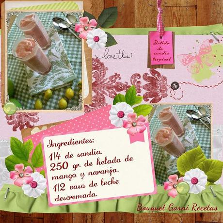 Dos batidos veraniegos a base de sandía Dos batidos veraniegos a base de sandía