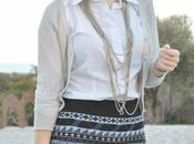 Look day: Printed Skirt Silver Details