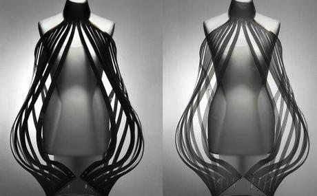 Vestido que incluye tecnología que lo transforma en transparente cuando la mujer se excita #Video intimacy-dress
