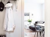 mini piso blanco negro