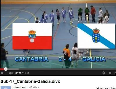 VIDEO: GALICIA-4 CANTABRIA-2 (SELECCIONES FÚTBOL SALA FEMENINO, CAMPEONATO DE ESPAÑA)