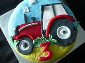 Tarta tractor para cumpleaños Alvaro