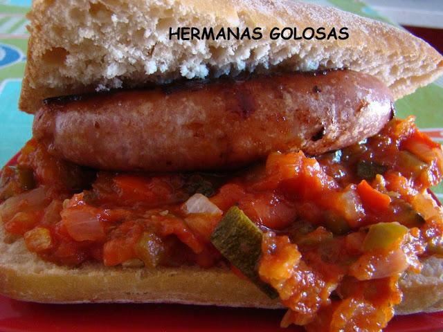 PISTO CON LONGANIZAS A LA CERVEZA