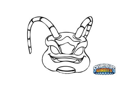 careta de papel para Carnaval careta de papel Caretas descargables de Skylanders Giants para Carnaval