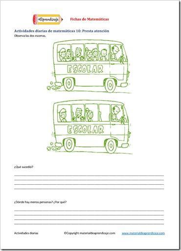 Actividades diarias 10 presta atención